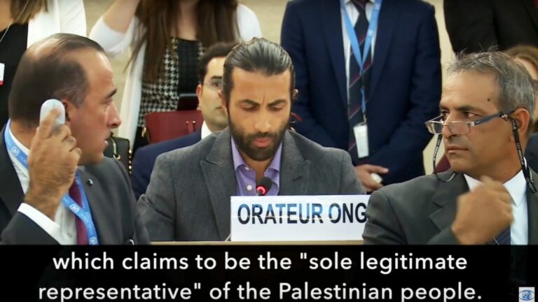 Palestinian exposes lies at UN