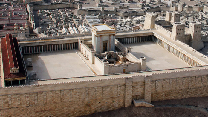 Model of the second Jewish temple in Jerusalem